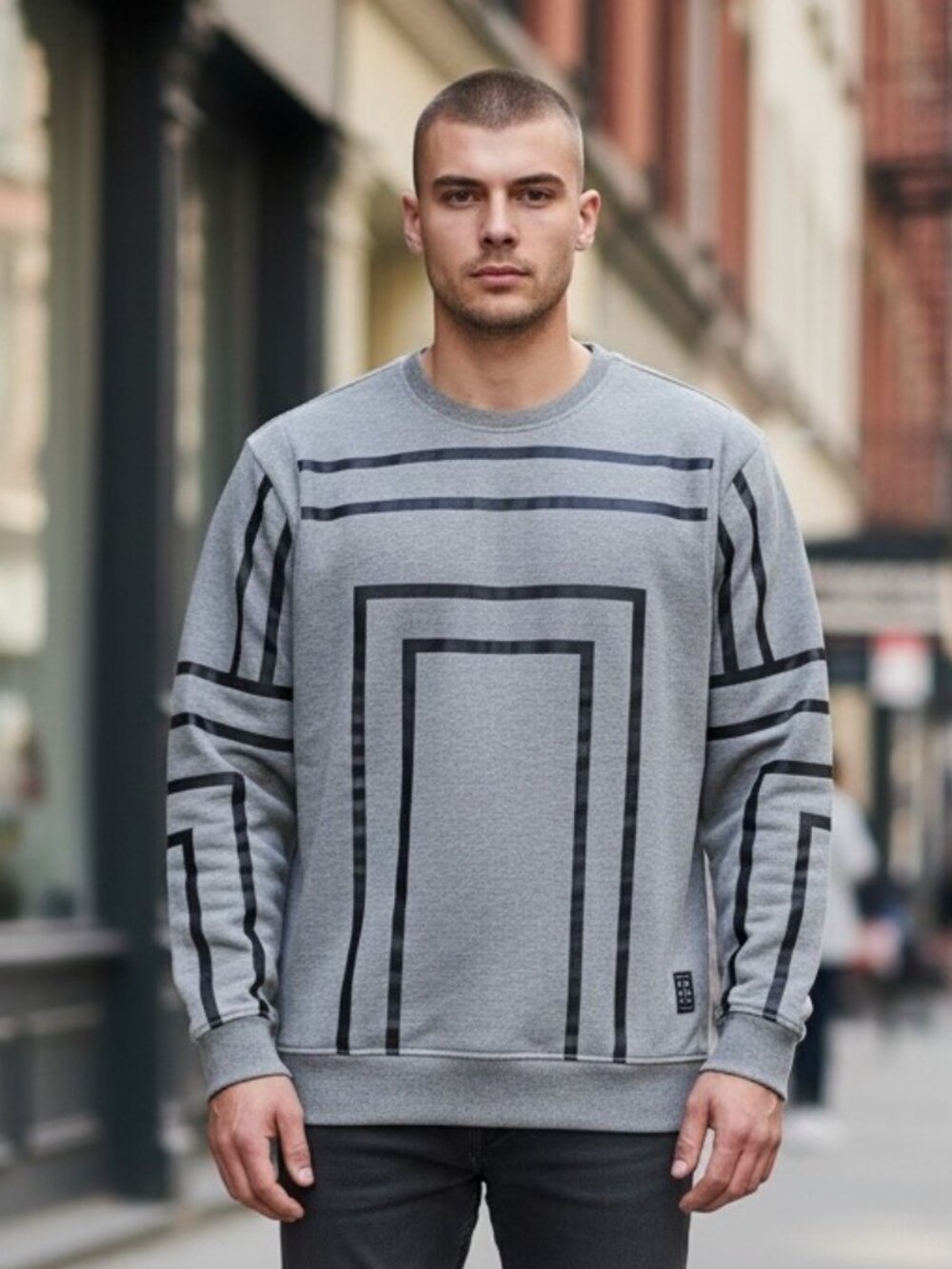 Punk Royal Graphic Sweatshirt XL Gray Crewneck